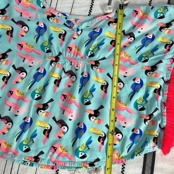Cat & jack • toucan parrot bird fringe baby swim coverup - Picture 6 of 8